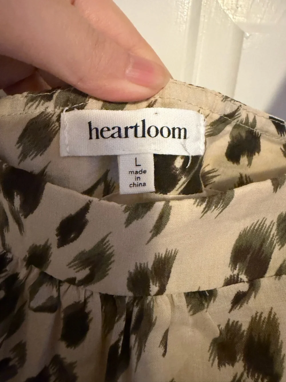 Heartloom Nikka Tiered Leopard Print Mini Dress Large Sleeveless Neutral - Picture 3 of 7